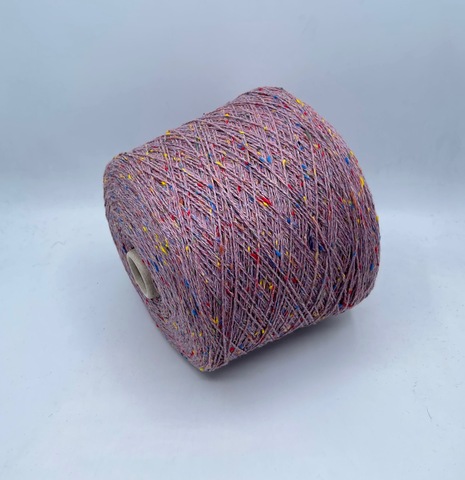G&G Filati (пр.Италия),art-Tweedwool 400/100гр,70%Меринос 30%Шелк , цвет-Розовый твид. арт.32076