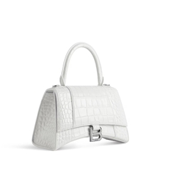 Сумка BALENCIAGA с крокодиловым тиснением, белый