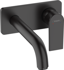 Смеситель для раковины, настенный, черный Hansgrohe Vernis Shape 71578670