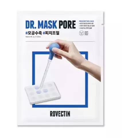 ROVECTIN Тканевая маска для сужения и очищения пор - Skin Essentials Dr. Mask Pore