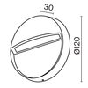 Подсветка для лестниц Maytoni Mane O046SL-L3B3K