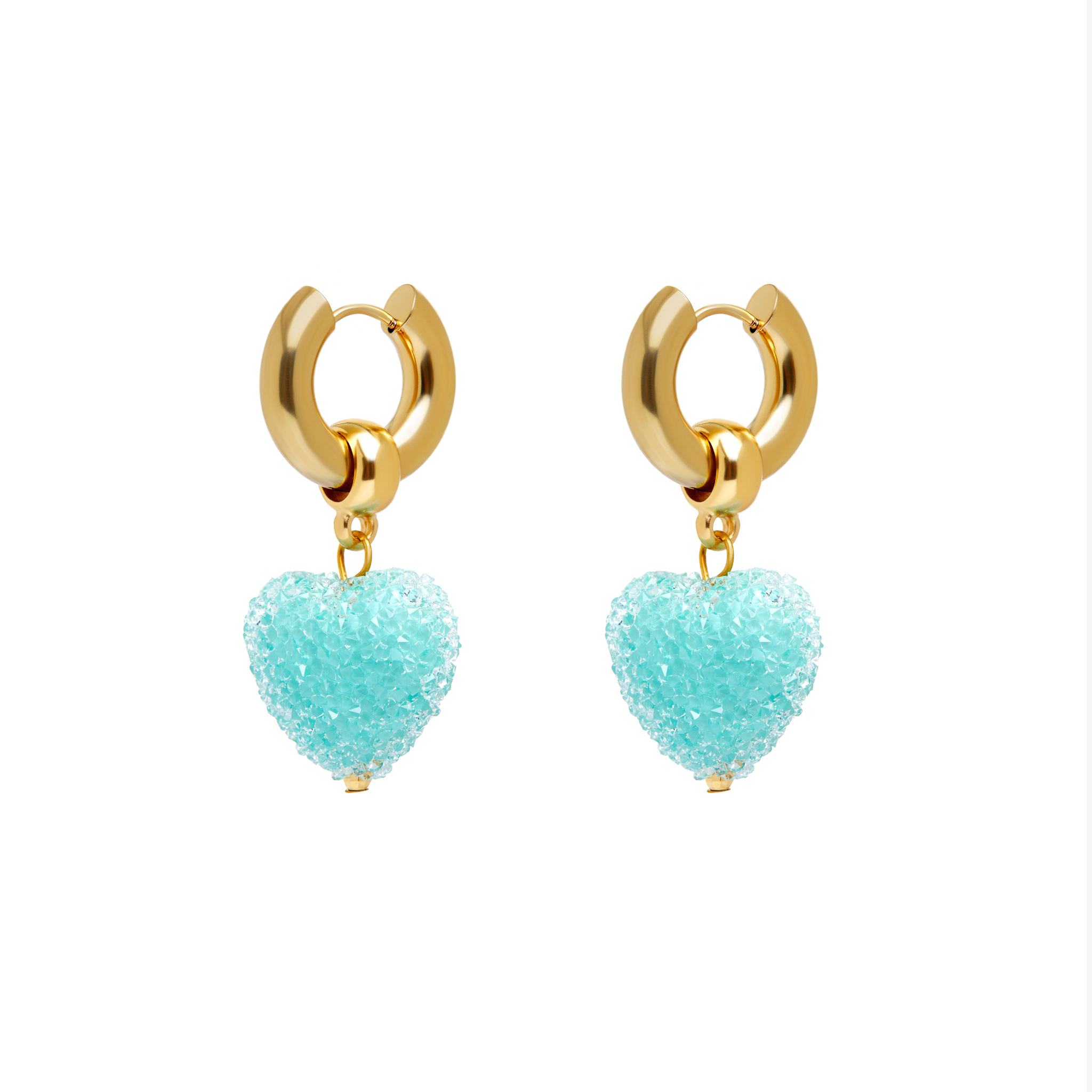 MAYOL Серьги Heart of Glass Earrings – Sugar Light Green цена и фото