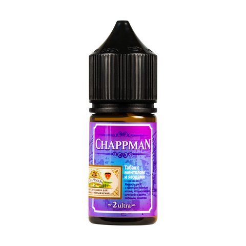 Жидкость Chappman Salt 2% ULTRA 30 ml - Табак с Ментолом Ягодами