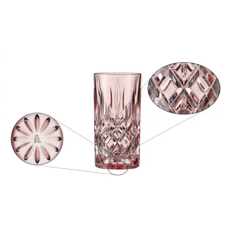 Набор стаканов высоких 2шт 395мл Nachtmann Noblesse Fresh Colors розовый