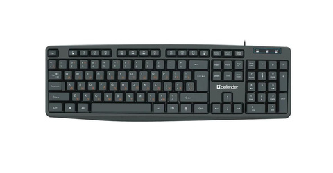 Клавиатура Defender Concept HB-164 RU, черный, USB - купить в компании MAKtorg