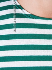 Тельняшка с зеленой полосой - Магазин тельняшек.ру 8-800-700-93-18Майка-тельняшка ФПС (зеленая полоса) ГОСТ МИНОБОРОНЫ в Магазине тельняшек