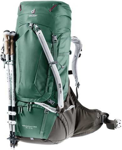 Картинка рюкзак туристический Deuter Aircontact Pro 55+15 SL Arctic/Coffee - 3