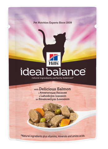 купить Hill's™ Ideal Balance™ Pauch with Delicious Salmon пауч (влажный корм) для кошек с аппетитным лососем