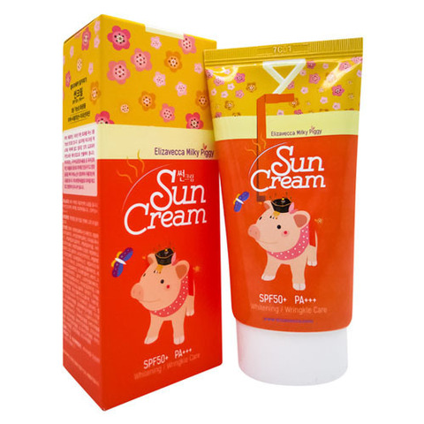 Elizavecca SPF50+ PA+++ Milky Piggy Sun Cream - Солнцезащитный крем SPF50+ PA+++