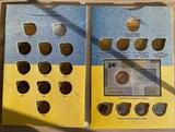 K15415 Украина 1 гривна 1995, 1996 - 2016 набор 21 шт (XF-UNC) в альбоме, без монеты 1995