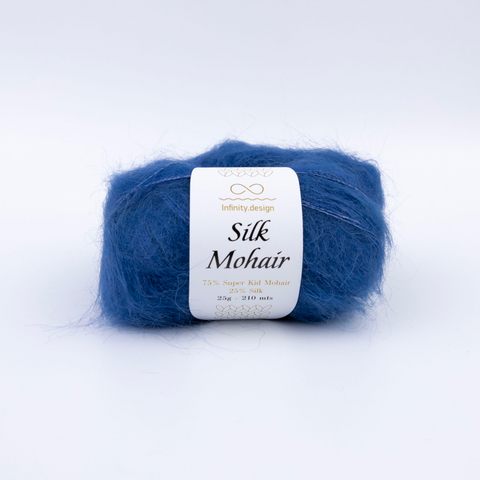 Пряжа Infinity Silk Mohair 6364 тёмный джинс