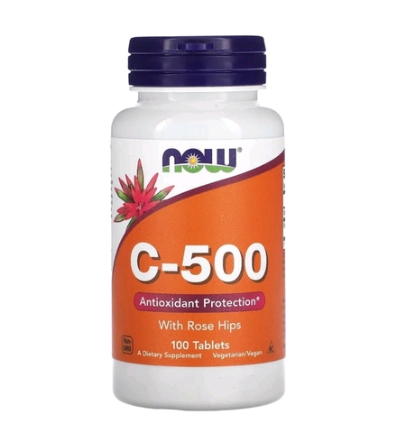 Now foods, C-500 с шиповником, 100 таблеток