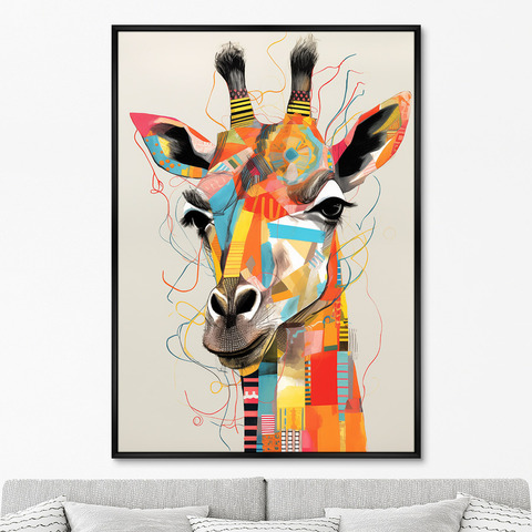 ArtNoMore - Репродукция картины на холсте Giraffes, No 2, 2024г.