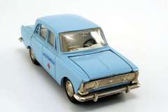 Moskvich-412 Medicaid Ambulance blue Agat Tantal Made in USSR 1:43