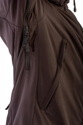 Куртка Фантом (софт-шелл, черный) 7.62 Novatex