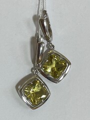 Дл ромб ЛК (серьги из серебра)