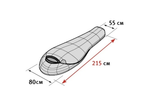 Картинка спальник Alexika OMICRON (Platinum) черный  - 4