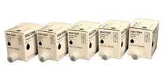 Чернила (упаковка 5шт) чёрные для дупликатора тип HQ40 для Ricoh Priport JP4500, DX4542, 4545, DD4450 (5x600 мл) (817225)