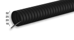 Труба гофрированная Идеал ПНД с зондом d 25 мм 50 метров