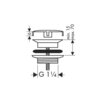 Hansgrohe Сливной вентиль BSO 50001800