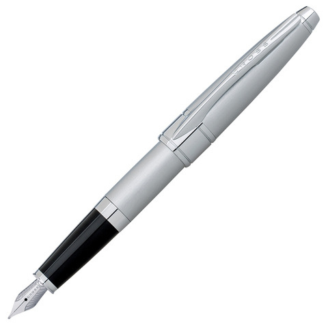 Cross Apogee - Brushed Chrome, перьевая ручка, F, BL