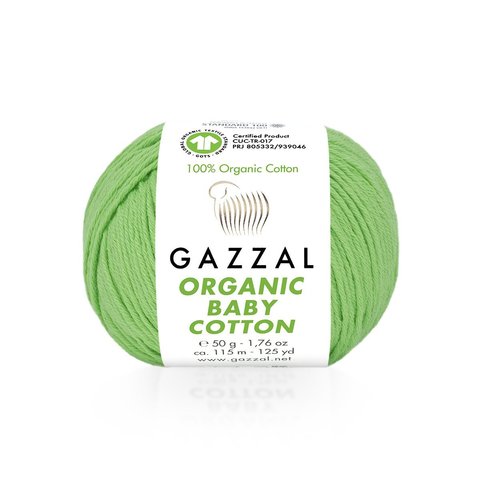 Пряжа Gazzal Organic Baby Cotton 421 яблоко