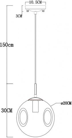 Подвесной светильник Arte Lamp TUREIS A9920SP-1BK