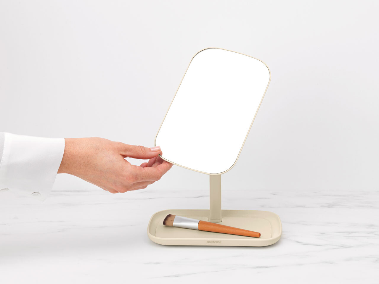 Зеркало с подставкой ReNew, Бежевый, арт. 223488 - фото 9