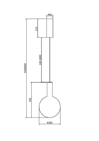 Подвесной светодиодный светильник Maytoni Nebula MOD182PL-L4B3K