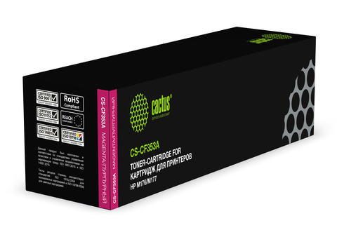 Картридж лазерный Cactus CS-CF353A CF353A пурпурный (1000стр.) для HP M176/M177