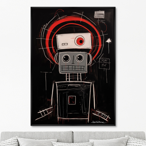 ArtNoMore - Репродукция картины на холсте Robots, the joy of being, No 1, 2024г.