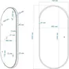 Зеркало с подсветкой ART&MAX BARI AM-Bar-700-1500-DS-F-White