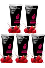 JuJu 5×50 мл – набор из 5 съедобных лубрикантов со вкусом малины, водная основа