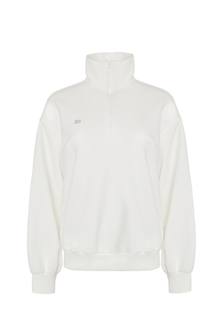 «City vibe half-zip» Свитшот свободного кроя с принтом.