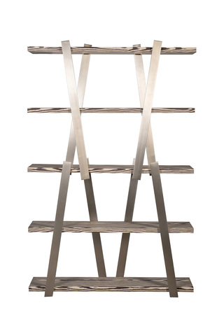 Стеллаж 120х33х185см Garda Decor Zebrano