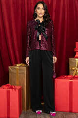 Костюм праздничный Роскошный вечер (черно-бордовый) К14459-39М LT Collection