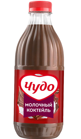 Коктейль молочный Чудо 2% пл/б 950г Шоколад, шт