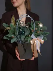 Новогодняя композиция Золотое копытце