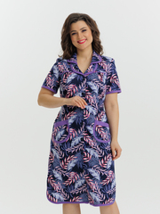 4572 Халат на пуговицах