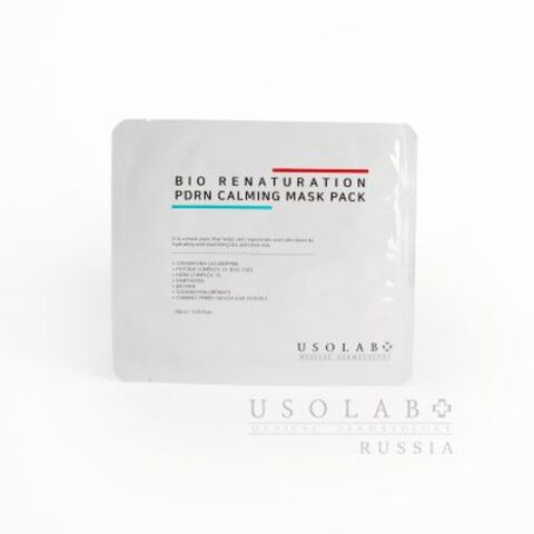 USOLAB Маска на основе ПДРН и полипептидного комплекса,30мл (1 шт) | Renaturation PDRN Calming Mask Pack