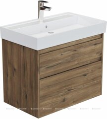 Aquanet 348194 Тумба с раковиной Nova Lite 2.0 75 2 ящ. цв. дуб рустикальный (348194) фото