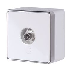 ТВ-розетка оконечная Gallant белая W5083001