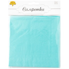 Салфетка бирюзовая 33см 12шт