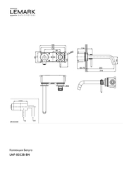 Смеситель для умывальника Lemark LMF-8033B-BN 