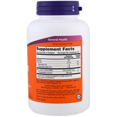 Now Foods, Лецитин, 1200 мг, 100 мягких капсул