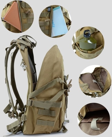 Картинка рюкзак тактический Skully Tactic RWZS20 green - 6