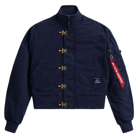 Куртка Alpha Industries US Navy Cropped Deck Hooked W Rep. Blue (Синий)