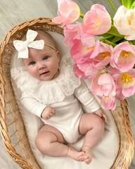 Боди c воротником, Молоко