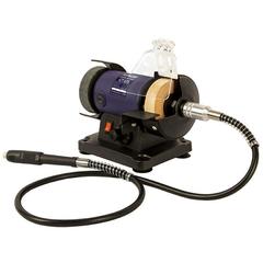 Станок точило ПУЛЬСАР СТ 075 (150Вт, диск 75x20x10мм 0-9900об/мин, 2,2 кг + гибкий вал) 791-332