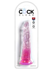 Розовый фаллоимитатор на присоске 8’’ Cock - 21,8 см. - 